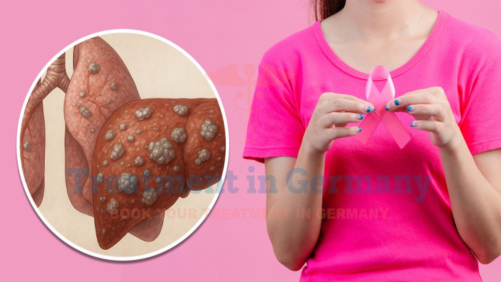 Breast Cancer with Liver and Lung Metastasis